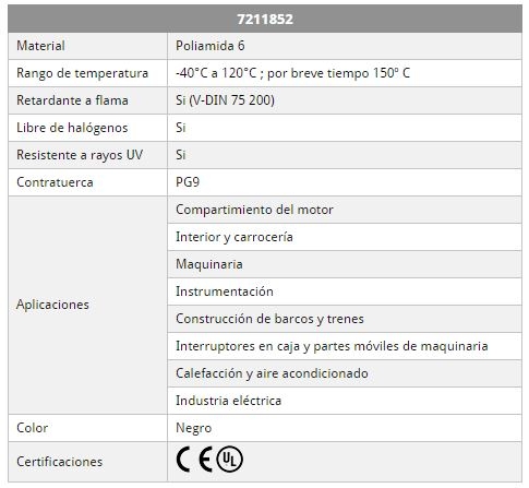 Contratuerca PG 9 