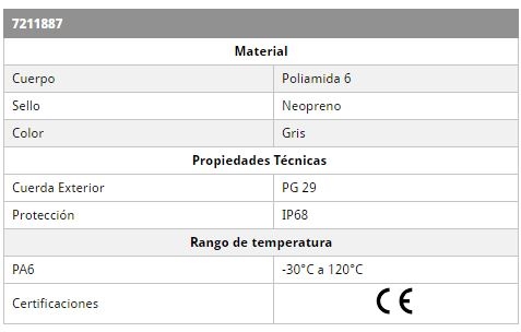 Contratuerca PG 29 