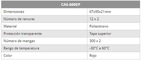 Caja para colocar Marcadores Roja,max. 600 marcadores PA02